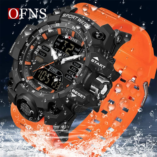 OFNS Outdoor Watches For Men G Style 50M Waterproof