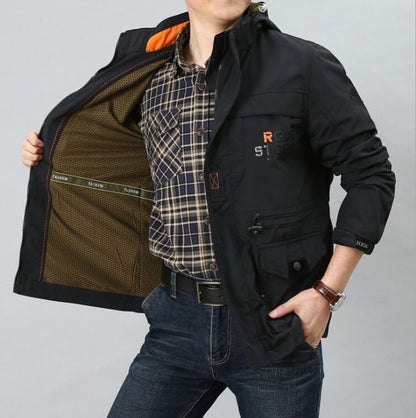 Cross-border jacket men's mid-length