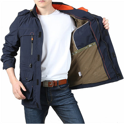 Cross-border jacket men's mid-length